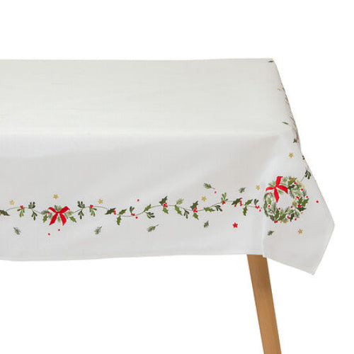 Nappe Lin anti tache - Ronde - Dia 180 cm - Anti tache - Beige
