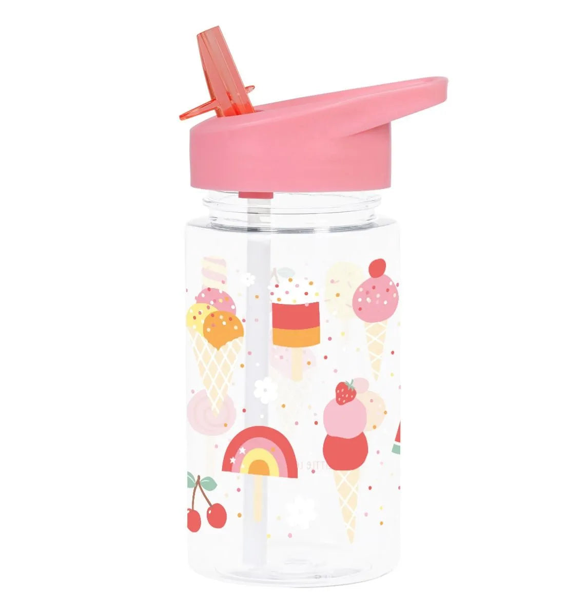 A Little Lovely Company Back to school set - Drinking bottle / 4 Snack boxes / Lunch box - Ice cream