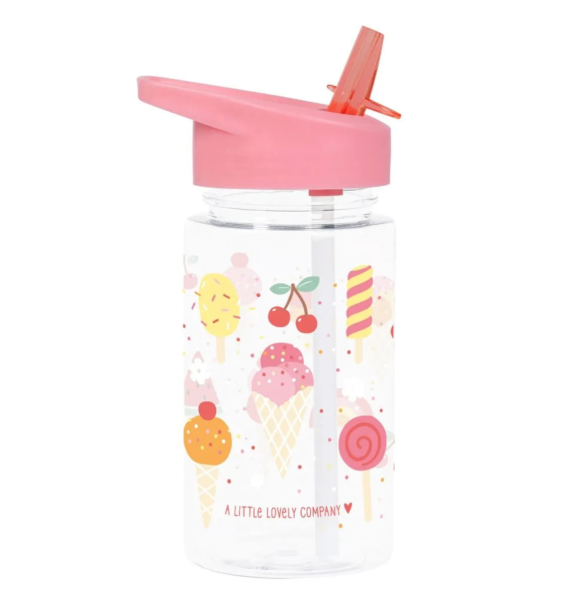 A Little Lovely Company Back to school set - Drinking bottle / 4 Snack boxes / Lunch box - Ice cream