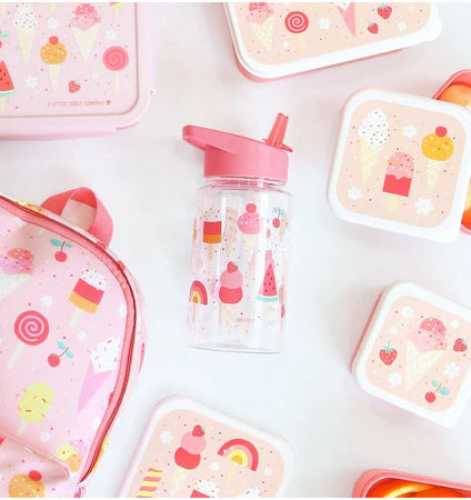 Bundel A Little Lovely Company Back to school set - Drinkfles/4 Snackdozen/Bentobox - IJsjes