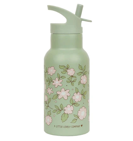Eine kleine schöne Firma Back to School Set - Trinkflasche Edelstahl/4 Snackboxen/Bentobox - Bloesems Pink