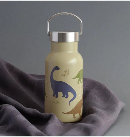 Beau von Bo Ein kleiner schöner Unternehmen zurück in die Schule - Rucksack/Trinkflasche Edelstahl/4 Snackboxen/Bentobox Dinosaurier
