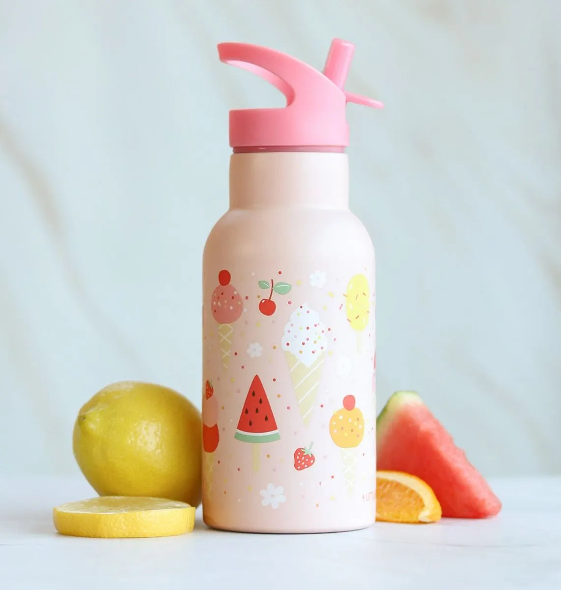 A Little Lovely Company Back to school - Drinkfles RVS - IJsjes