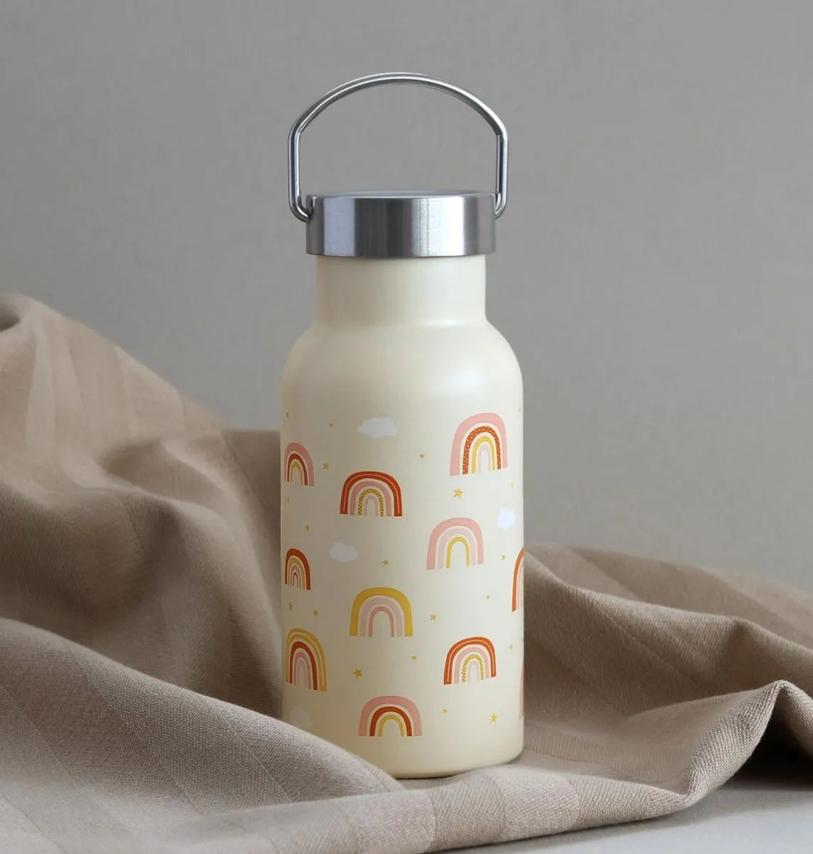 Eine kleine schöne Firma Back to School Set - Trinkflasche XL Edelstahl/Bentobox - Freude