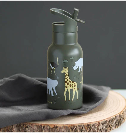 Eine kleine schöne Gesellschaft zurück zur Schule - Trinkflasche - Dinosaurier