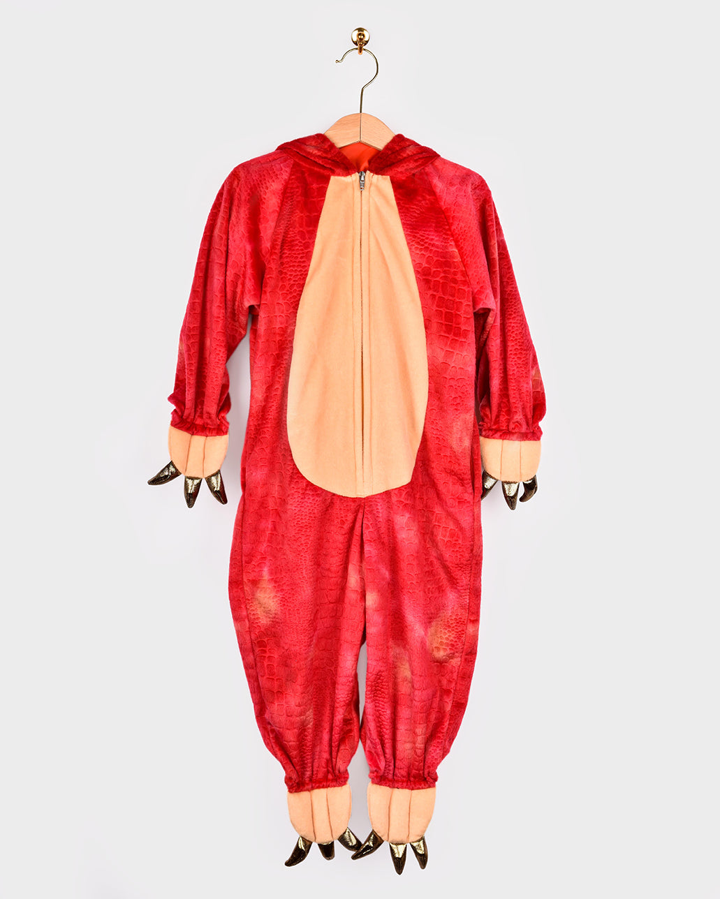 Den Goda Fen Verkleedkledij Dinosaurus Kostuum Triceratops - 98-104cm - 3-4 jaar - Rood