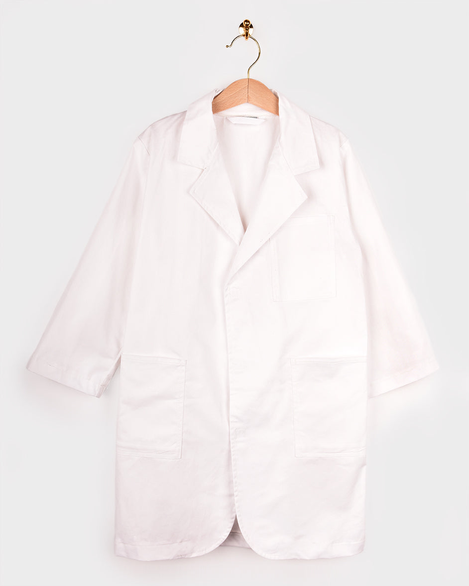Den Goda Fen Verkleedkledij Dokter - Jas - 110-116cm - 4-6 jaar - Wit