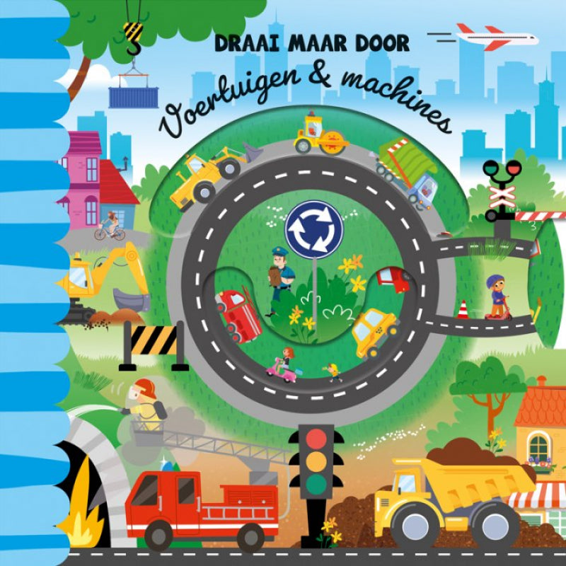 Lantaarn Illustratieboek - Draai maar door - Voertuigen & machines - 20x20cm