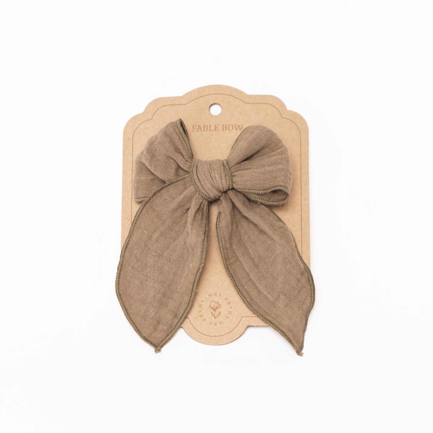 Mrs Ertha Fable Haarclip With Strik - Olive