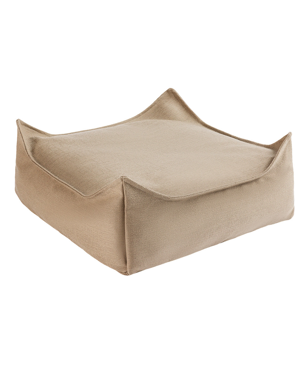 Wigiwama Outdoor Quadratischer Ottoman / Pouf – 60 x 60 x 20 cm – Granatapfel