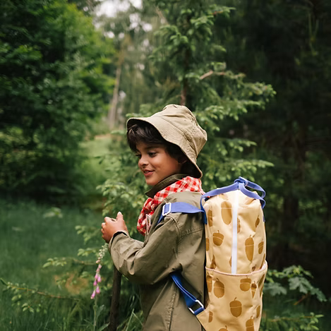 Klebriger Zitronen -Rucksack/Büchertasche kleiner zusammen | Sonderausgabe