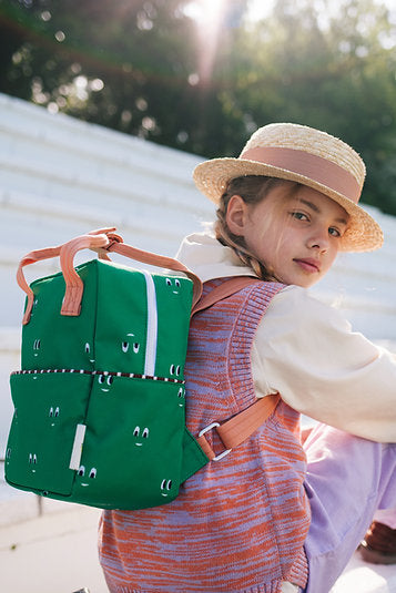 Sticky Lemon Backpack/Boekentas Small Special Edition - Better Together | Eyes | Golf Green