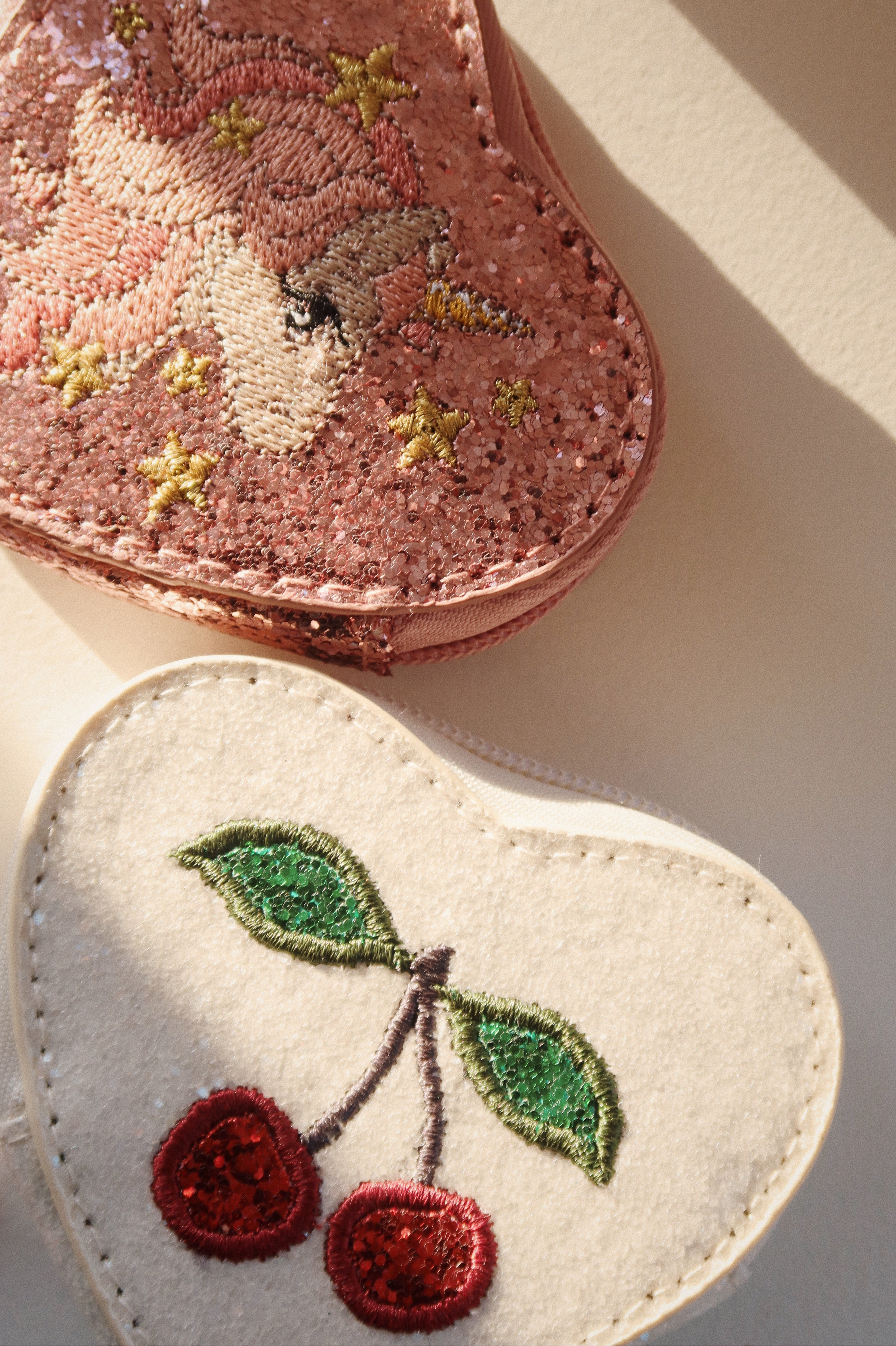 Konges Sløjd Love Letter Sac à bandoulière avec paillettes - paillettes roses