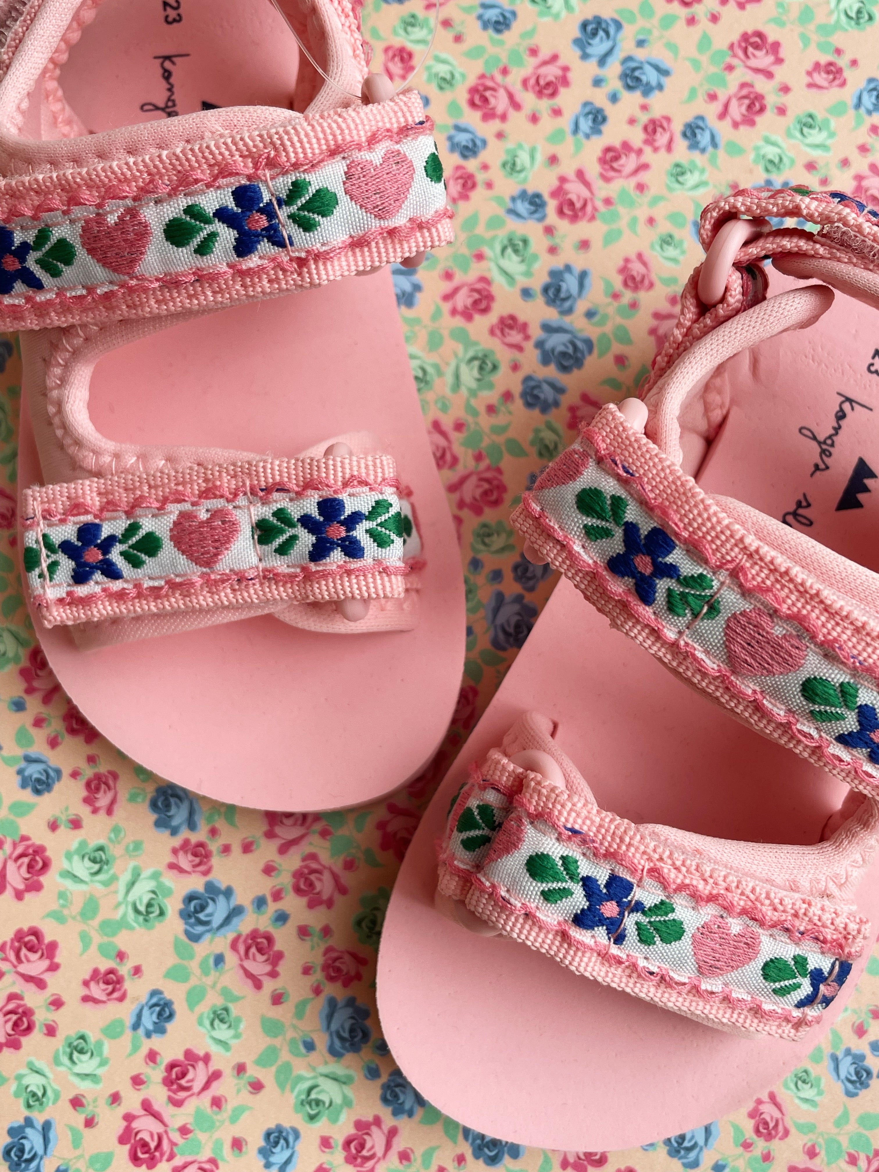 Konges Sløjd Sun Sandal Printed/Zomersandalen/Kindersandaal - Peony