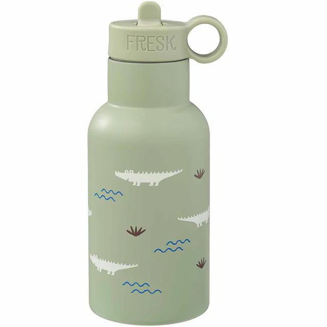 Fresk Nordic Thermo Bottle/Drinkfles Crocodile - 350ml - Groen