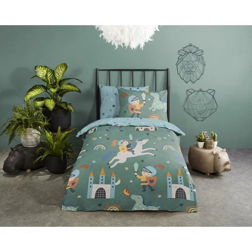 Good Morning Kids Housse de Couette Dream Along - 140x220cm + 60x70cm - Lot de 2 - Multi