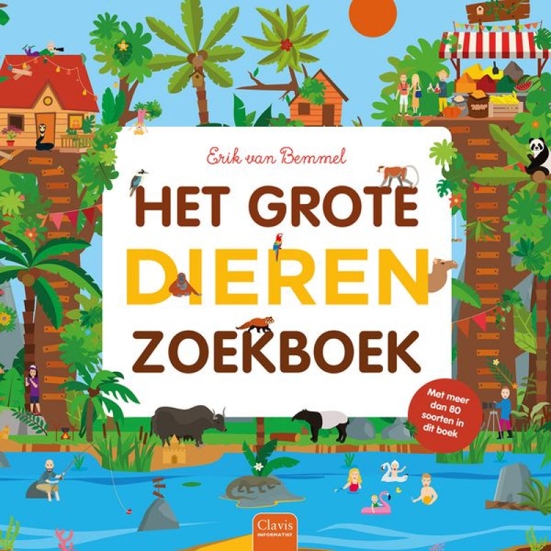 Clavis Illustratieboek - Het grote dierenzoekboek - 26x26cm