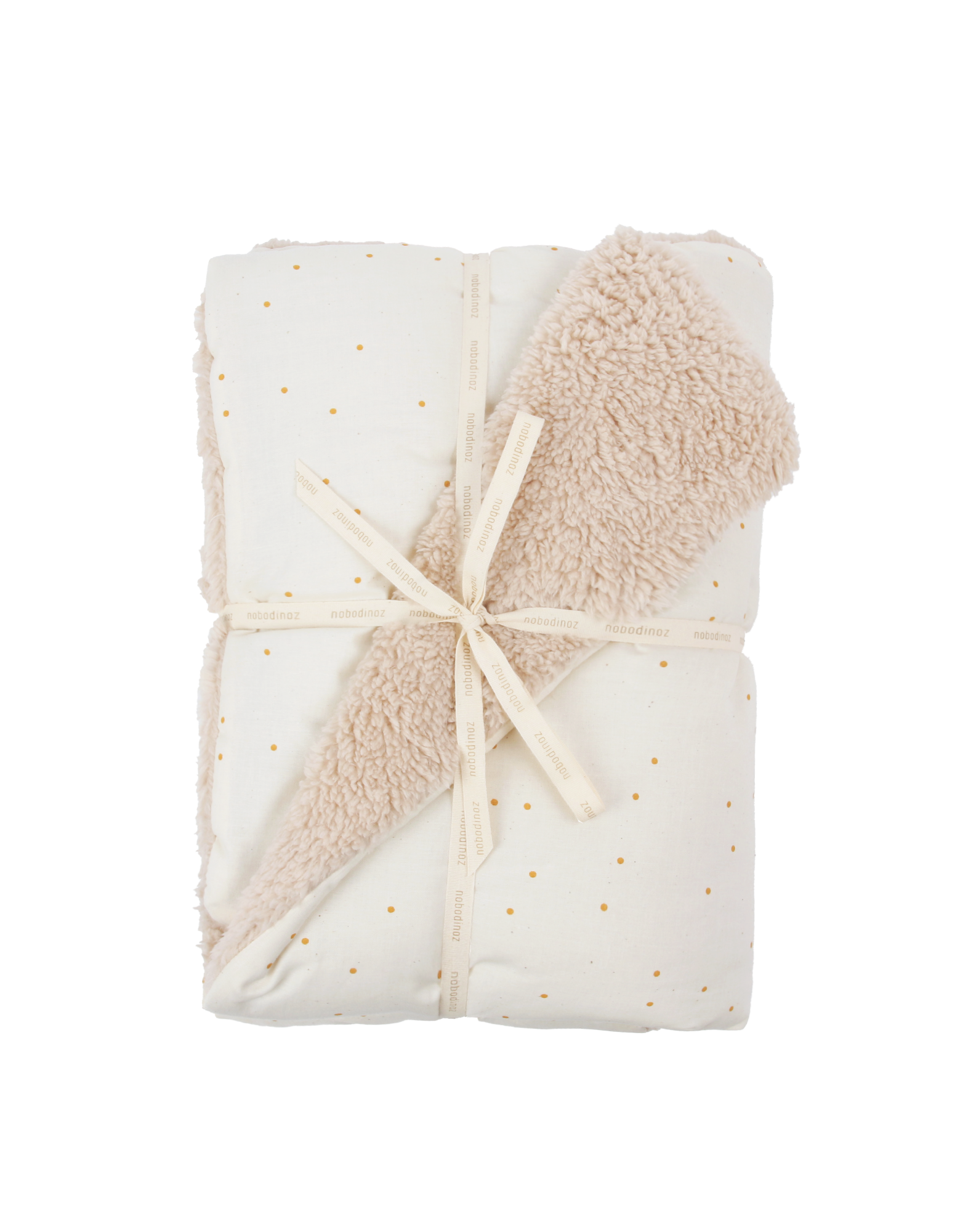 Nobodinoz Stories Winter deken 100x140cm - Honey Sweet Dots Natural