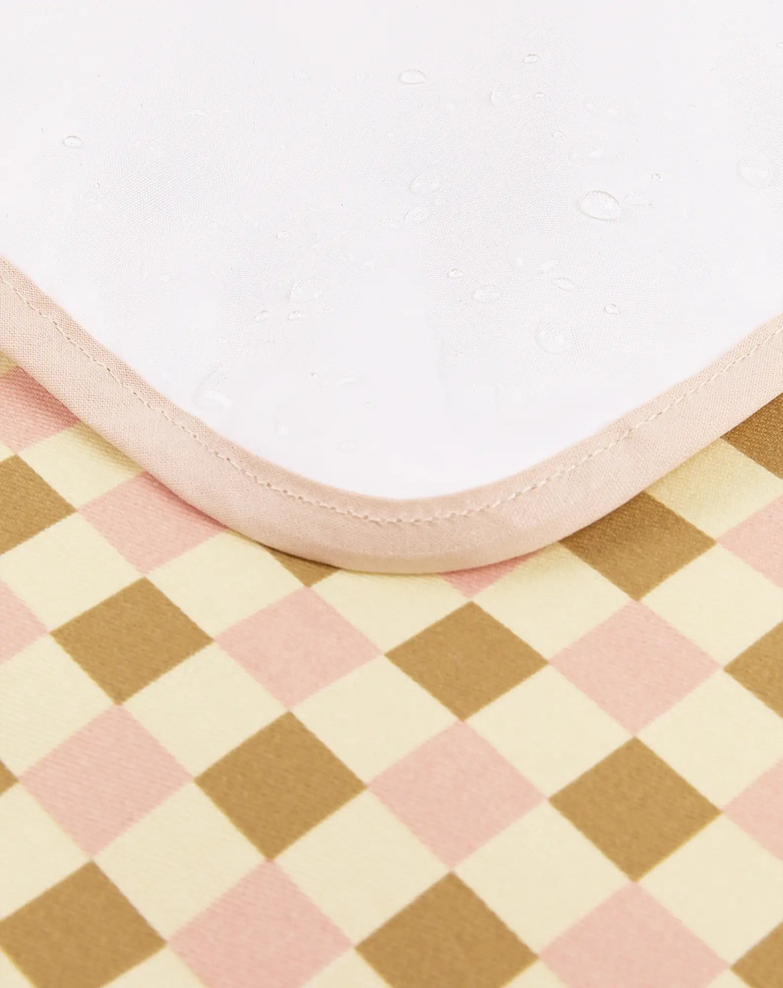 Nobodinoz Hyde Park Verzorgingsmat - 50x70x2cm - Yellow Pink Mosaic