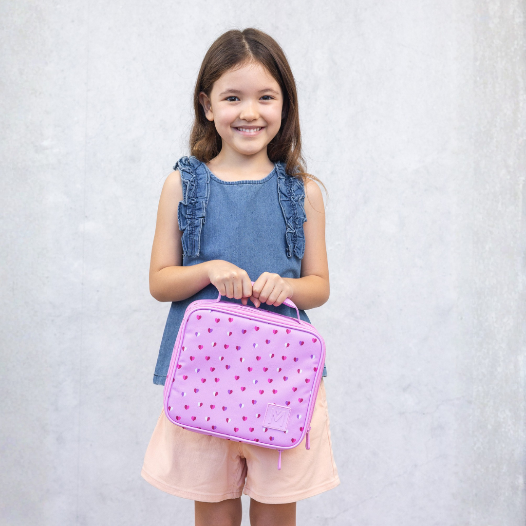 MontiiCo Lunch Bag/Cool Bag Medium - 21x24x8cm - Sweetheart