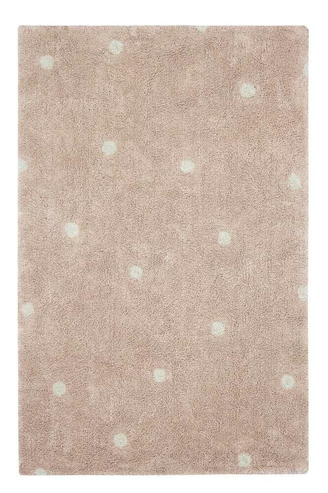 Lorena Canals Washable cotton rug - Mini Dot pink - 100x150cm