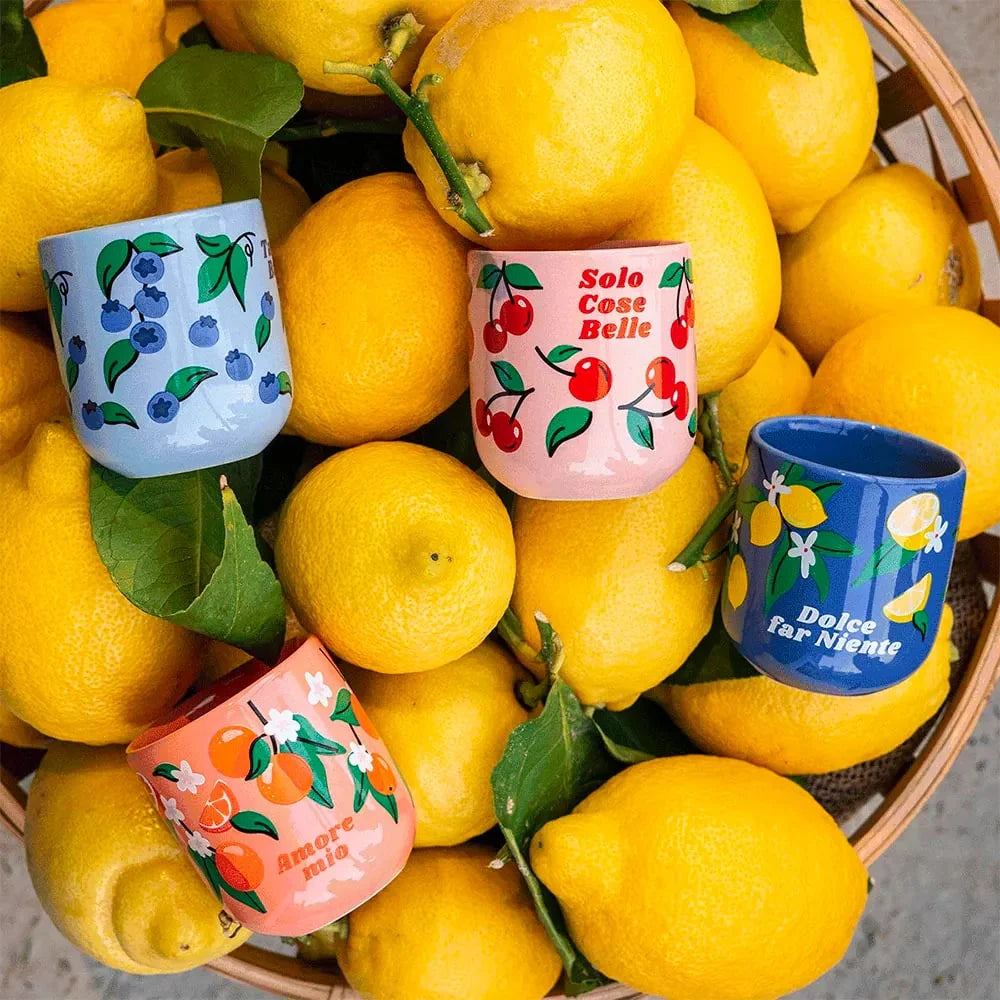 Bialetti Mercato Della Frutta Mok - Set van 4 stuks - Multi