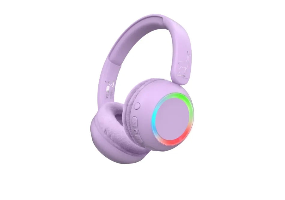 Lalarma Draadloze Hoofdtelefoon met verlichting - Purple
