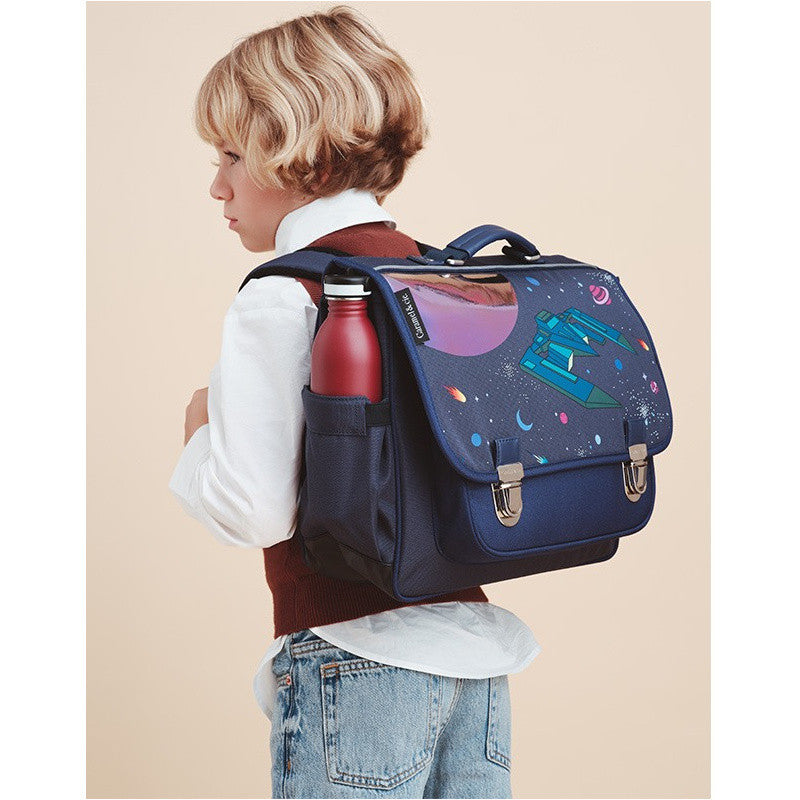 Caramel &amp; Cie Bookbag/Schoolbag Butterfly - Blue