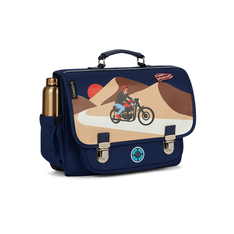 Caramel &amp; Cie Bookbag/Schoolbag Butterfly - Blue