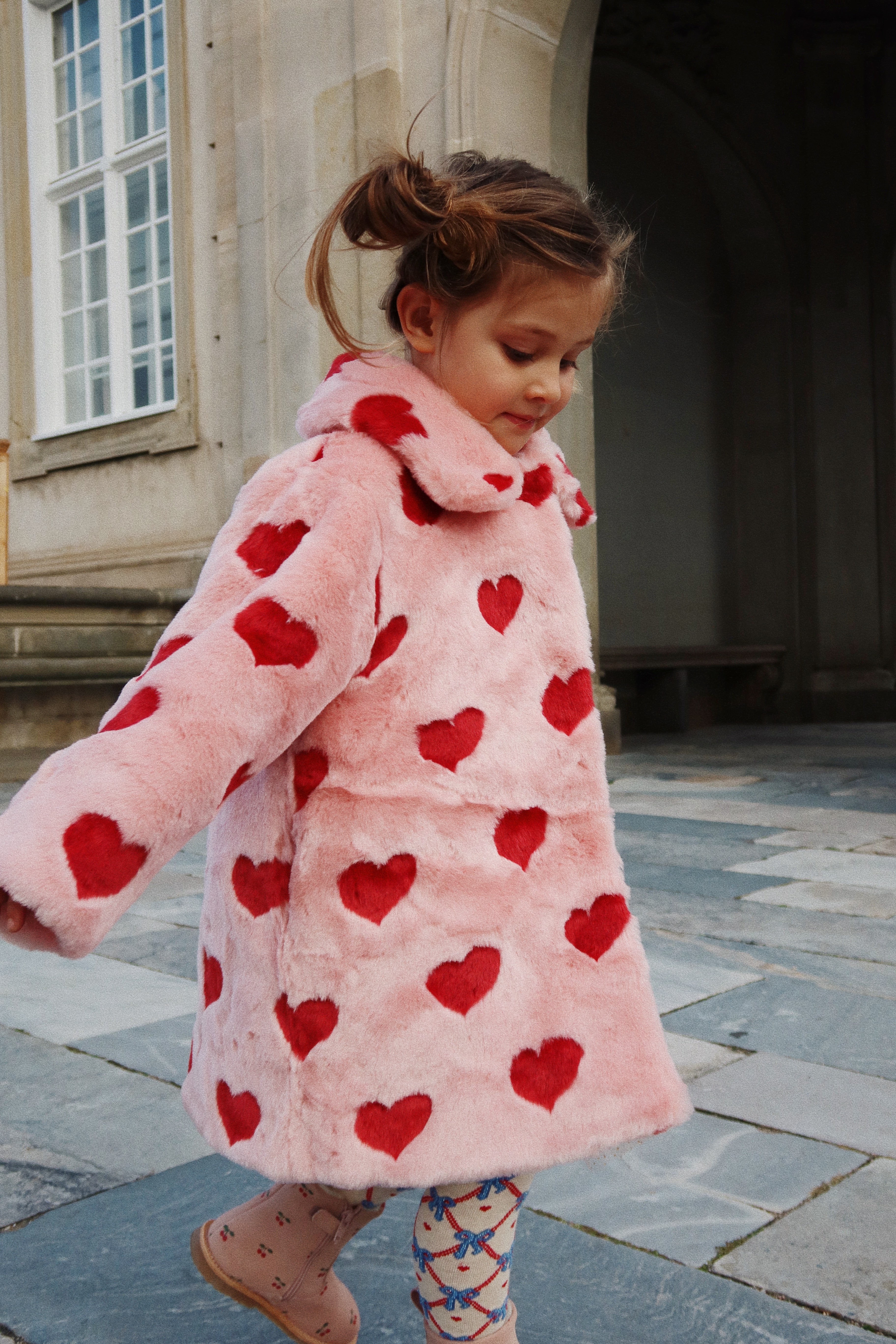 Konges Sløjd Fuzzie Coat/Jas met ronde kraag - Coeur Mellow