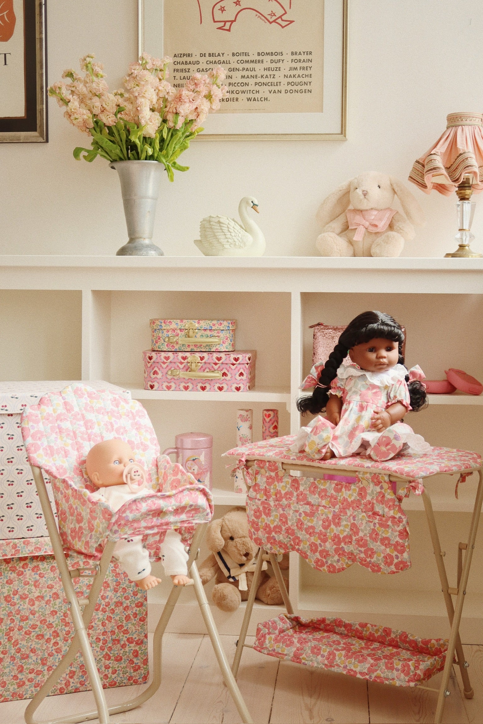 Konges Sløjd Doll Hochstuhl - Hochstuhl für Pop - Rose Anglaise