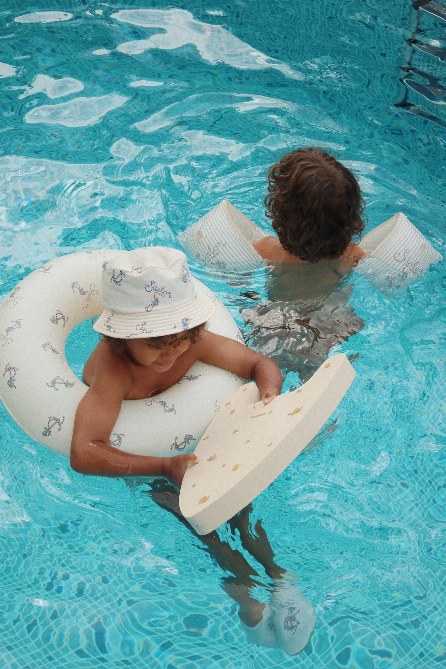 Konges Sløjd Roll Up ailes de natation enfant - Citron