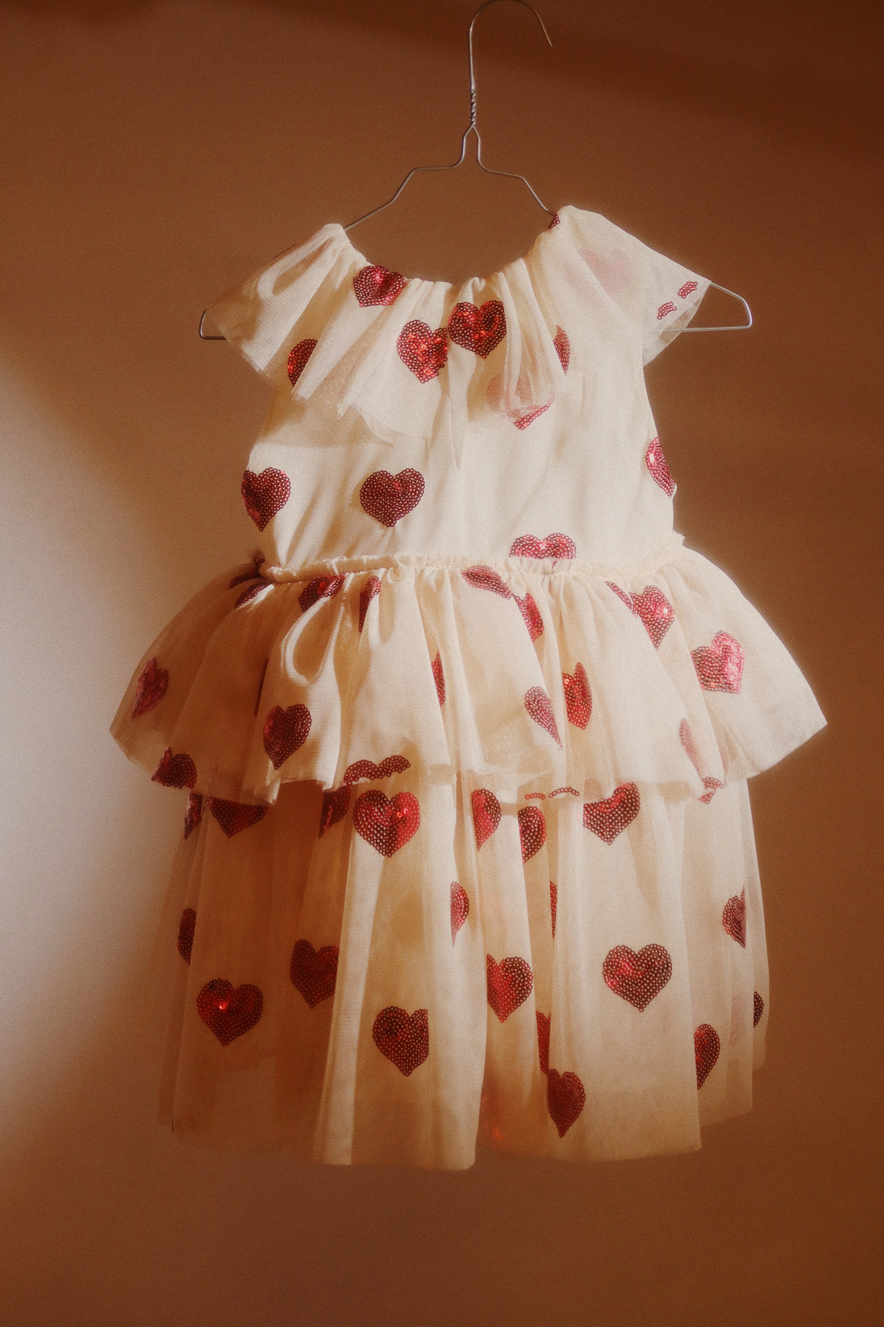 Konges Sløjd Robe Yvonne Hartjes à sequins - Coeur Paillettes