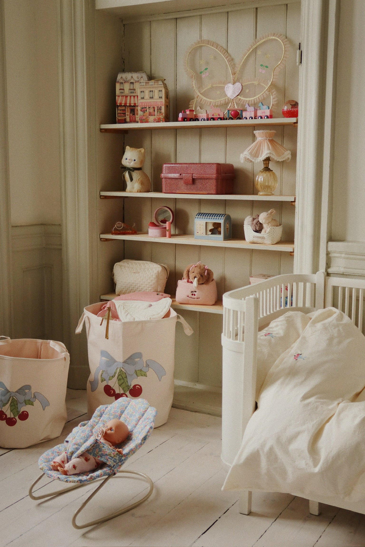 Konges Sløjd Pop Wipstoeltje/Doll Bouncer - Fleur Rosier