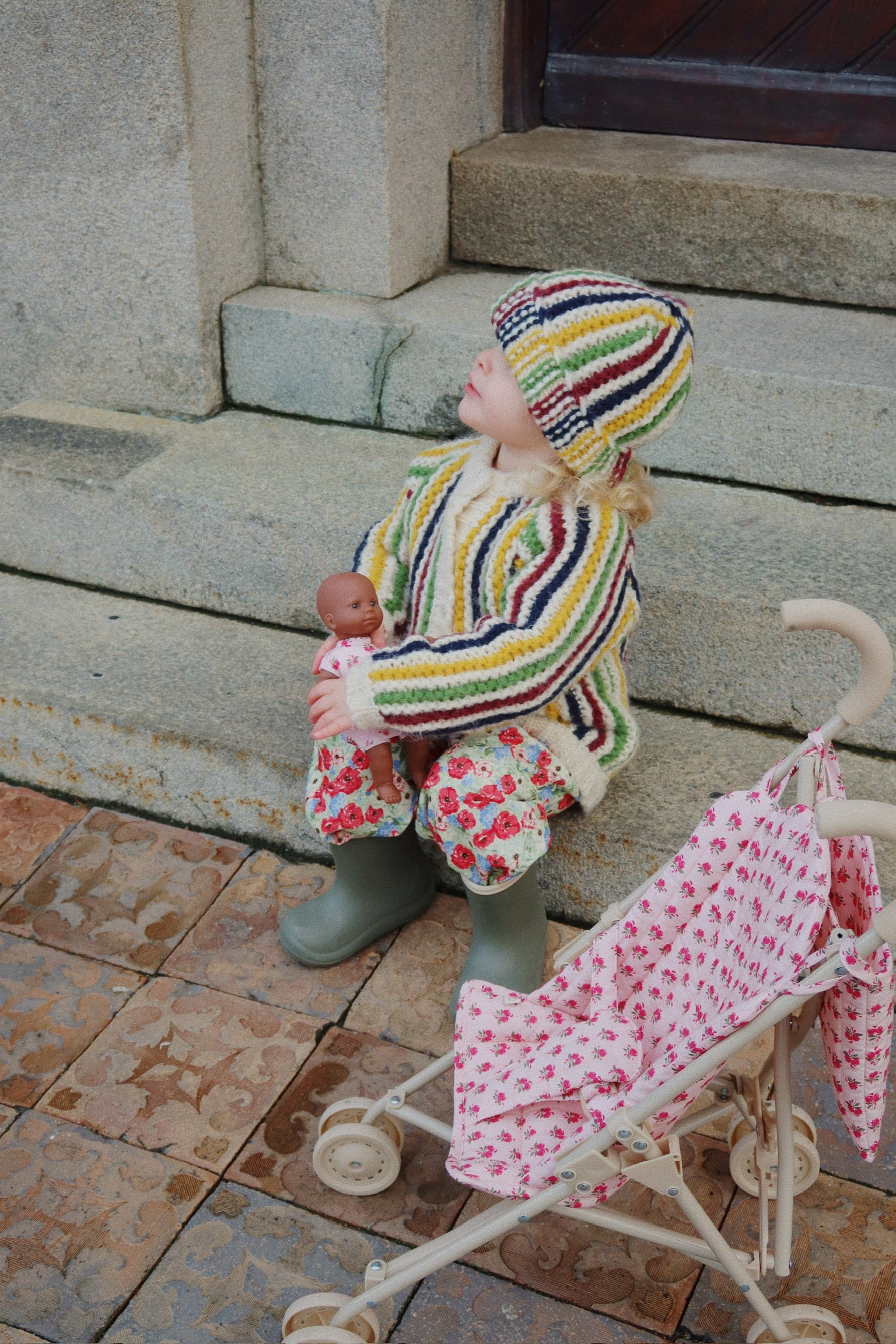 Konges Sløjd Poppenwagen/Doll Stroller/Buggy - Rosie Rose