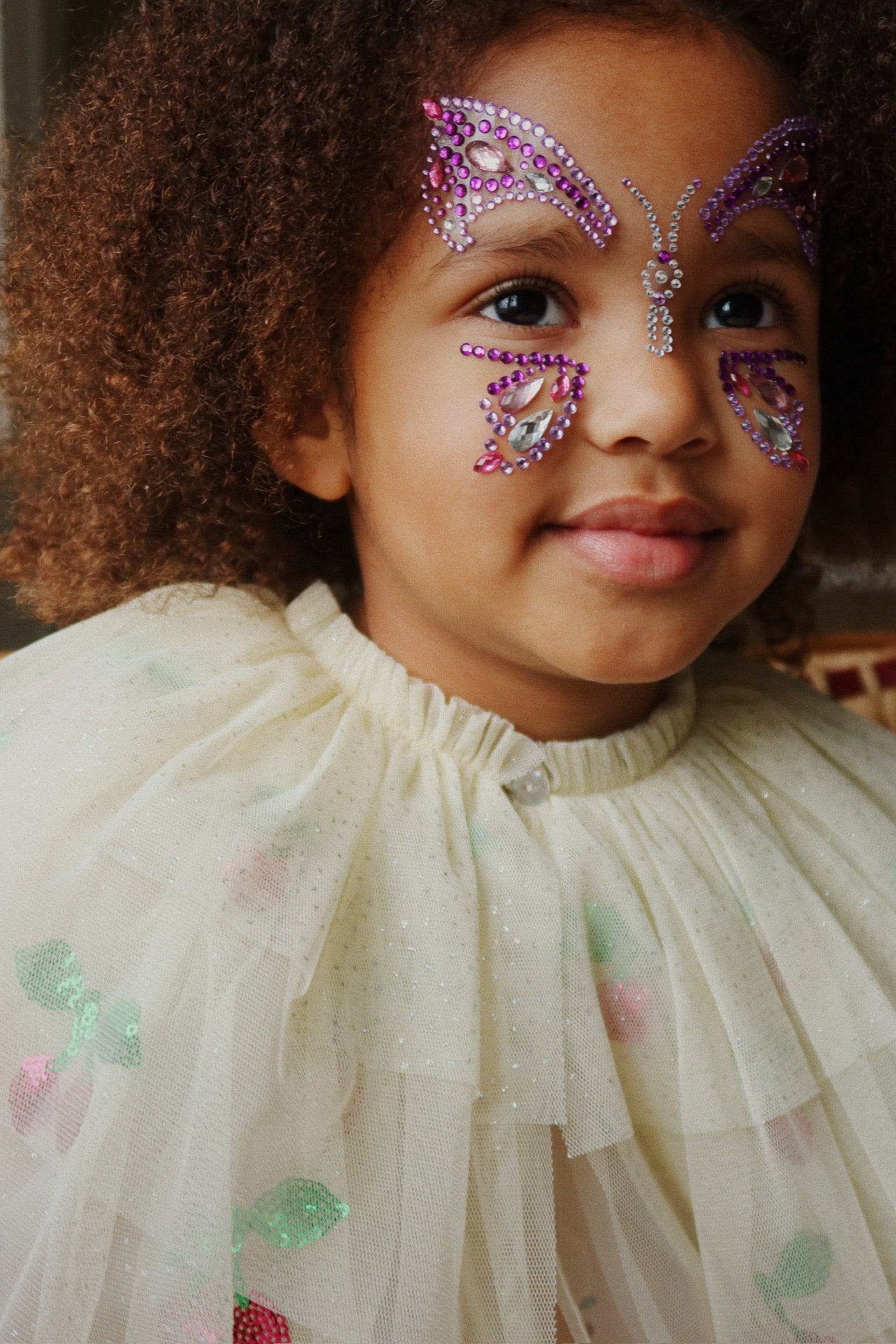 Konges Sløjd Butterfly Facial Jewels für Kinder - Purpurregen