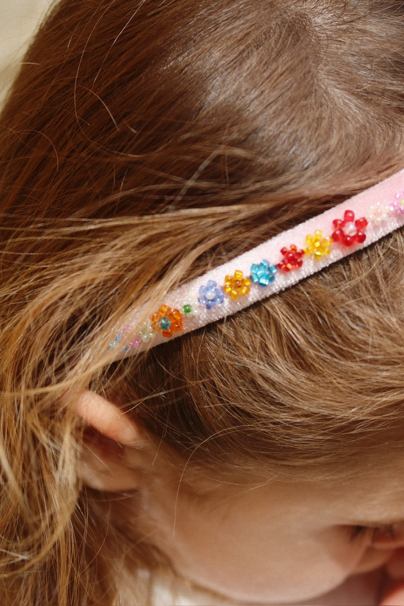 Konges Sløjd Rosie Glitter Hair Band/Diadem - Mellow Rose