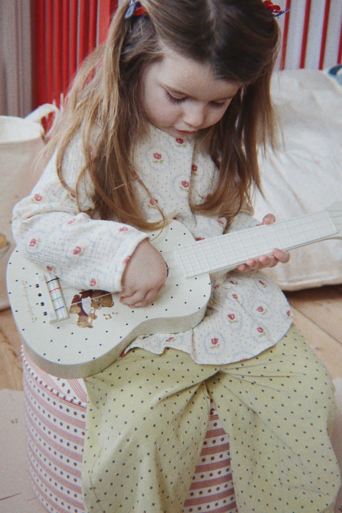 Konges Sløjd Glossy Houten Ukulele Kind - Teddy Bear