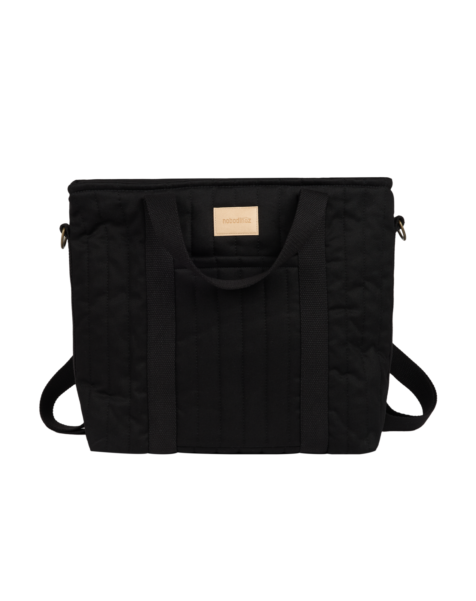 Nobodinoz Sac à langer/sac à dos imperméable Hyde Park 32x32x14cm - Noir