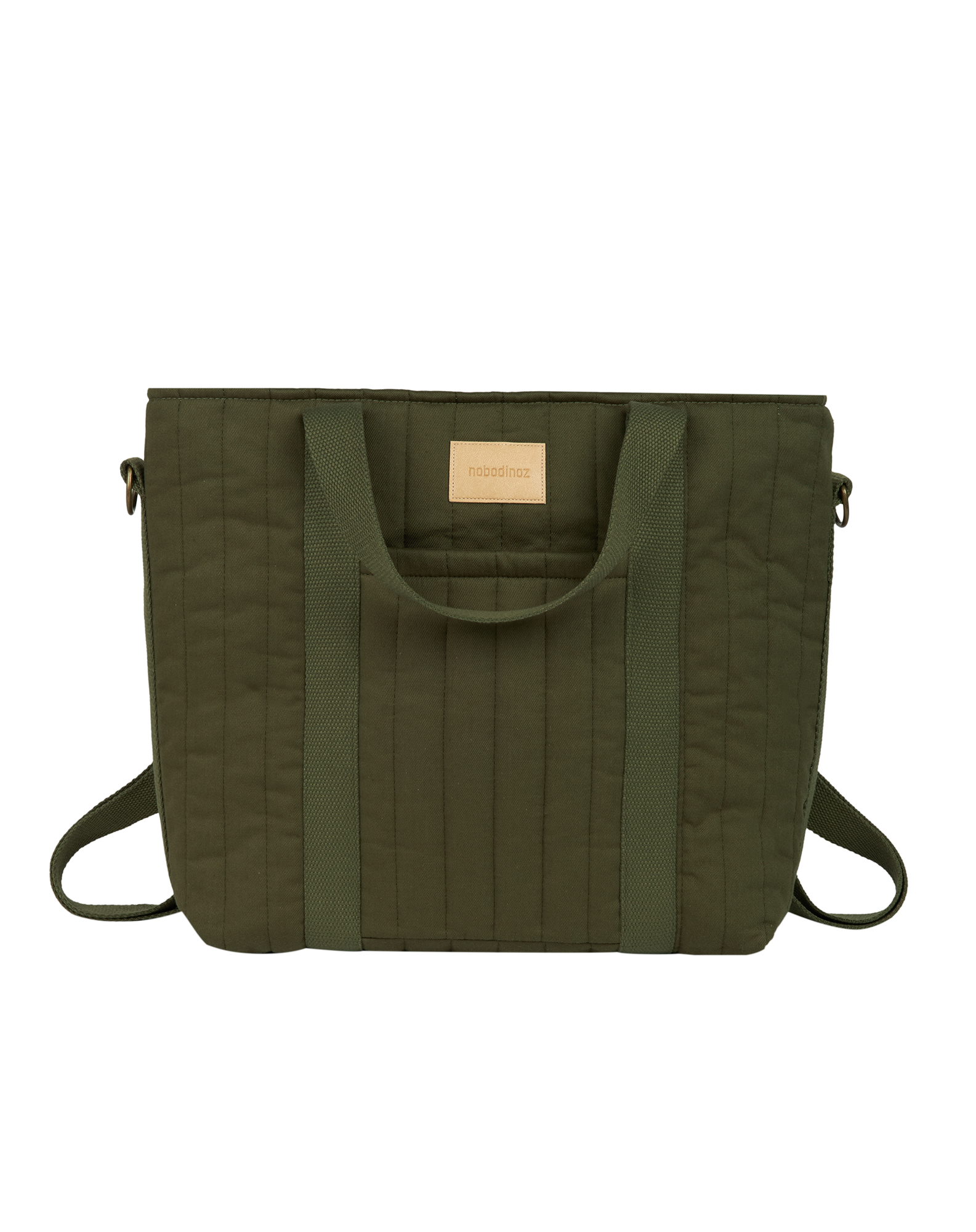 Nobodinoz Sac à langer/sac à dos imperméable Hyde Park 32x32x14cm - London Green