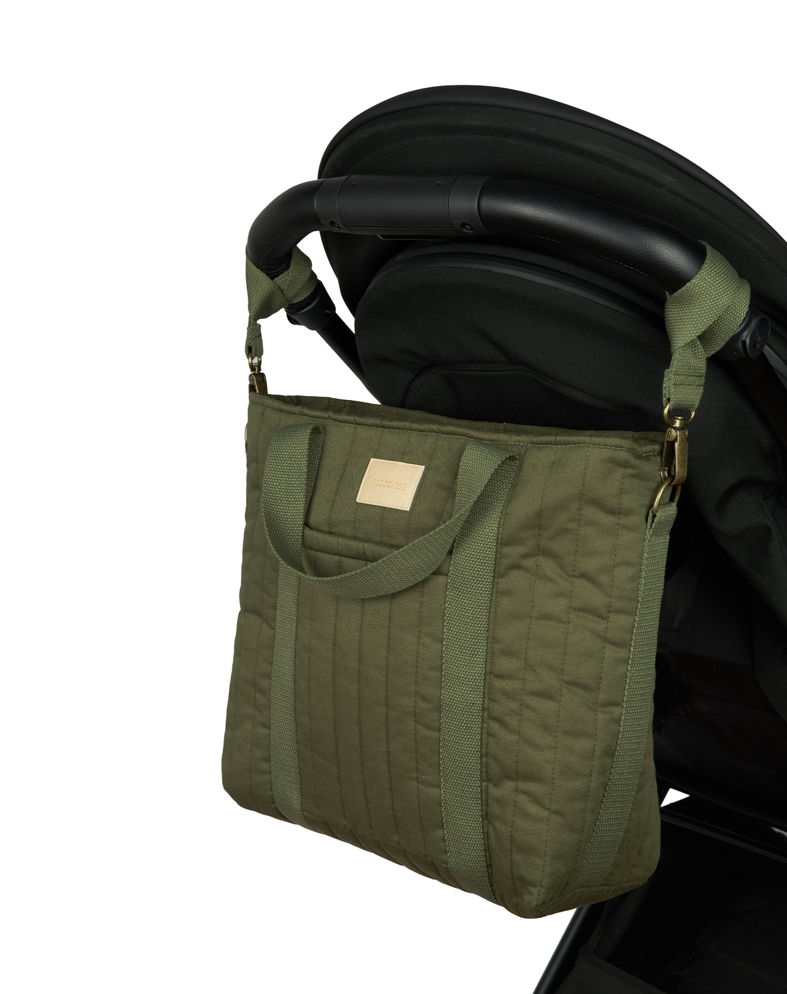 Nobodinoz Sac à langer/sac à dos imperméable Hyde Park 32x32x14cm - London Green
