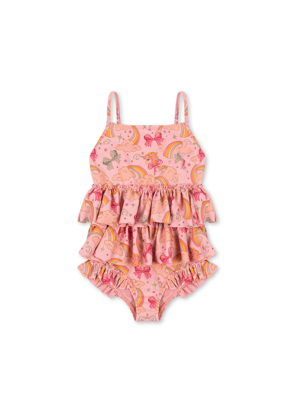 Konges Sløjd Manuca Frill badpak kind - Rainbow Bow