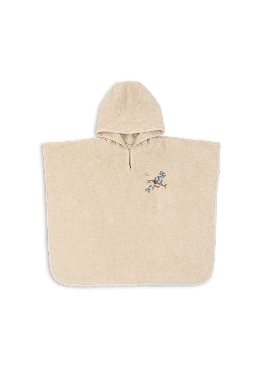 Konges Sløjd Terry Poncho met kap - Junior - 110-128cm/5-8j - Summer Sand