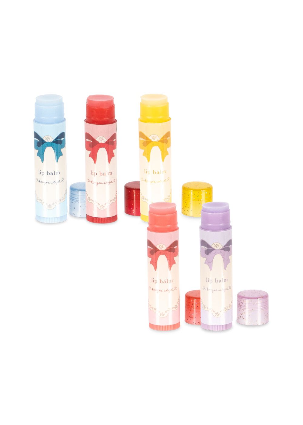 Konges Sløjd Glitter Lippenbalsem - Set van 5 stuks - Multi
