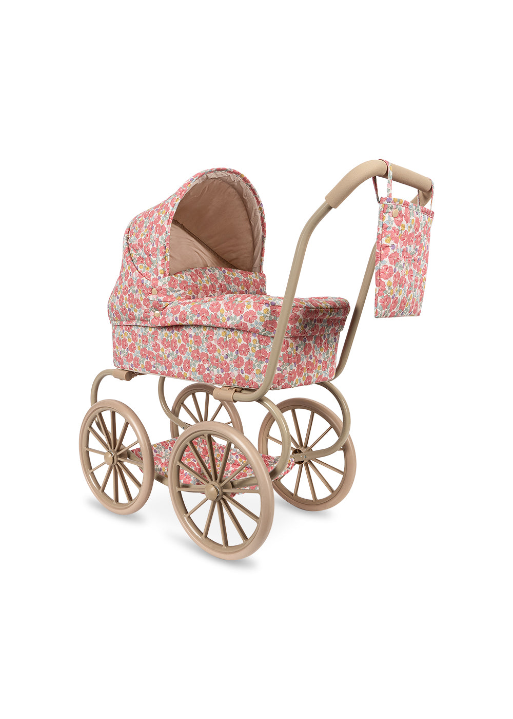 Konges Sløjd Minnie Poppenwagen/Doll Pram - Opvouwbaar - Rose Anglaise