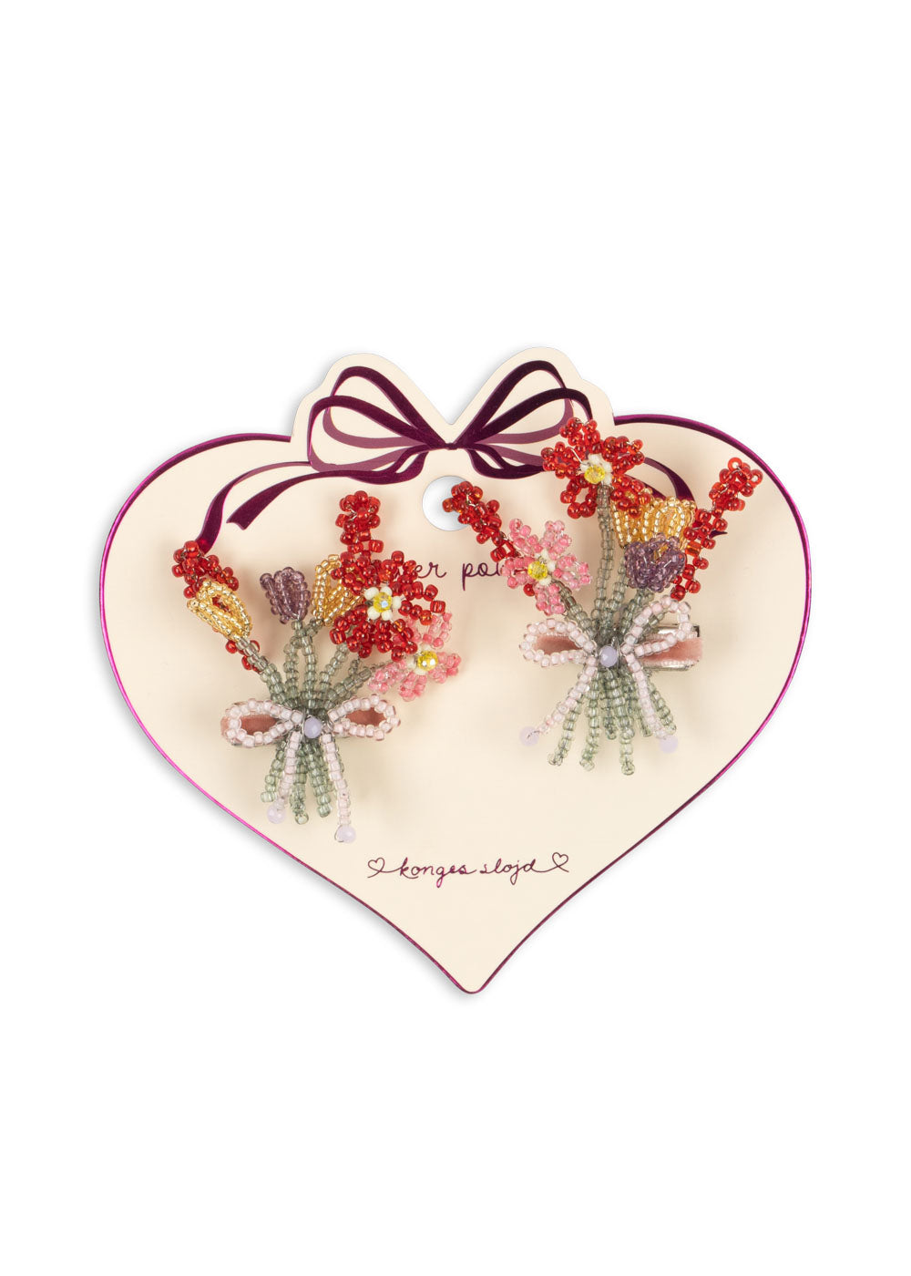 Konges Sløjd Haarclips Pearly Flower - Set van 2 stuks - Multi