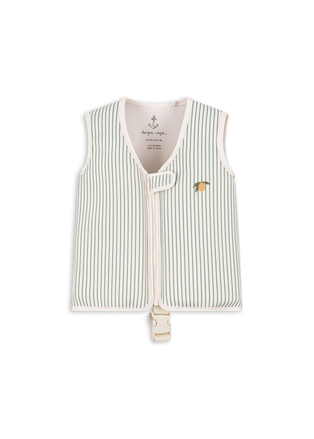 Konges Sløjd Ellis Swim Vest / Swimming Vest / Driving Vest - Thé Stripe - 1-2 ans