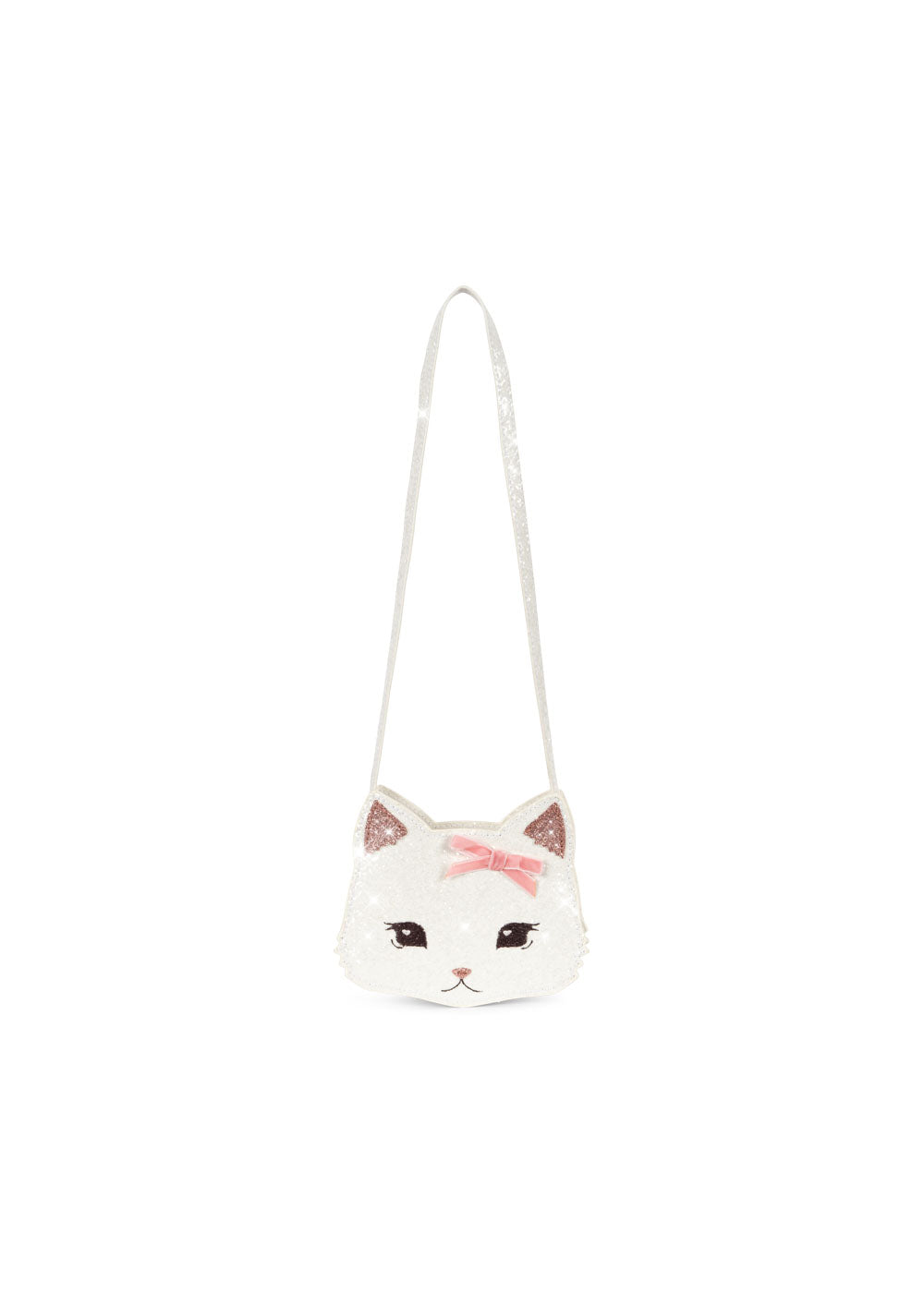 Konges Sløjd Tut Kitty Schoudertasje met glitter - Buttercream