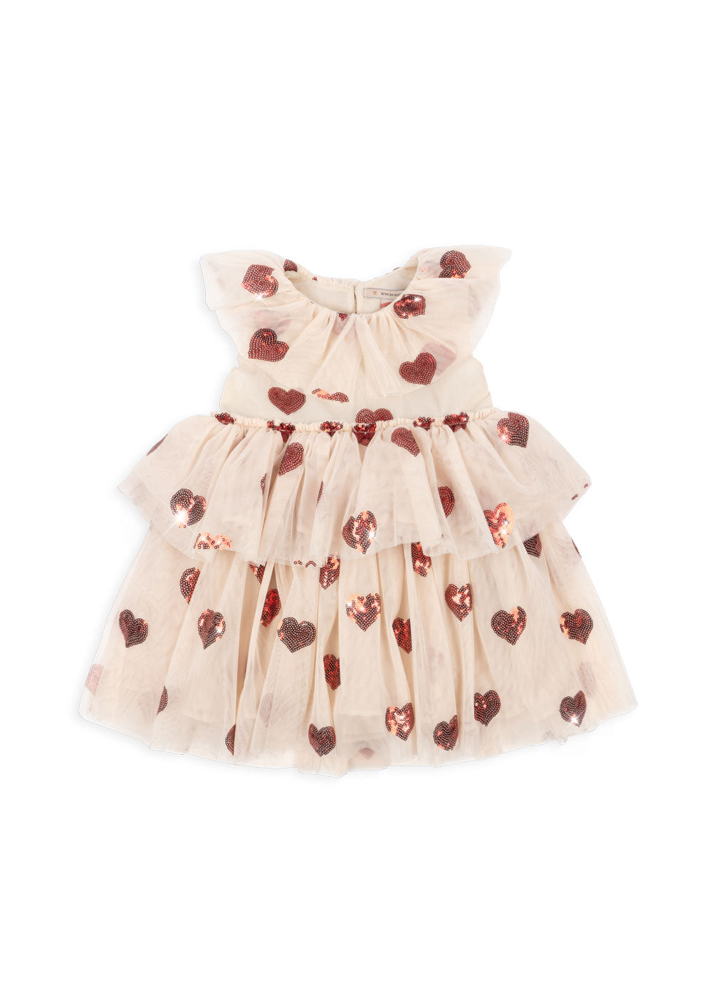Konges Sløjd Robe Yvonne Hartjes à sequins - Coeur Paillettes