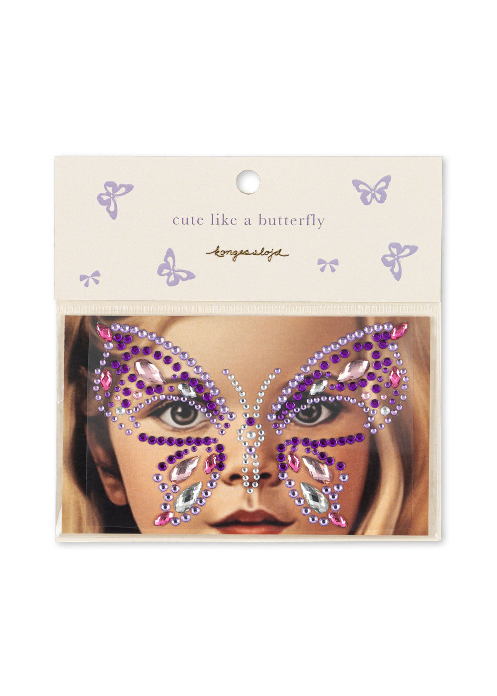 Konges Sløjd Butterfly Facial Jewels für Kinder - Purpurregen